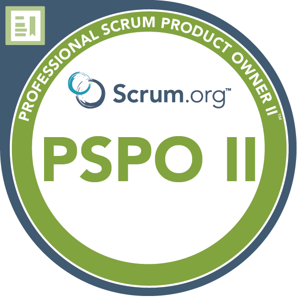 Professional Scrum Product Owner II Badge